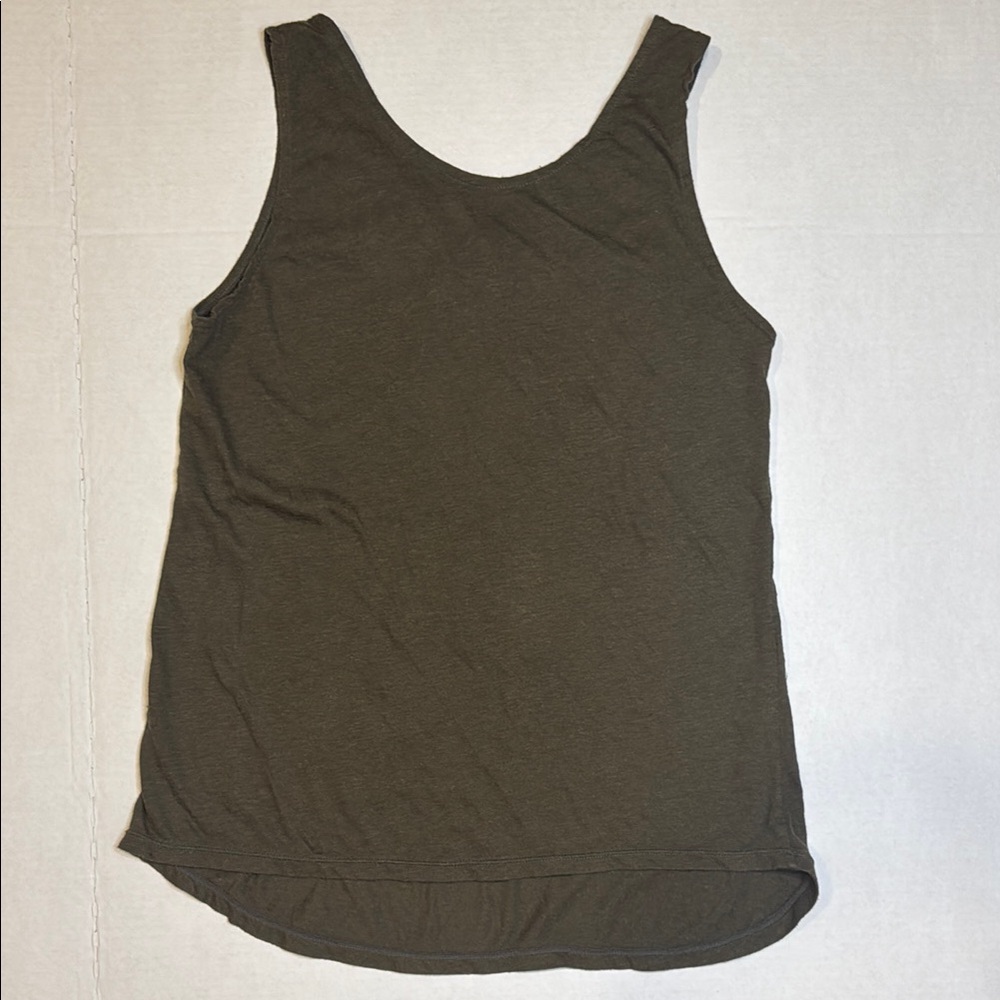 DYI Army Green Cross Back Tank Top